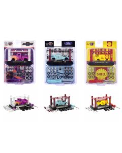 1968 Limited Edition 3-Piece Diecast Model Car Set 1/64 M2 Machines, 9600 Worldwide