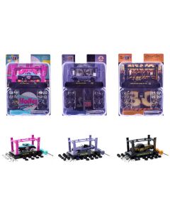 1978 Limited Edition 3-Piece Diecast Car Set 1/64 by M2 Machines - 9600 Worldwide