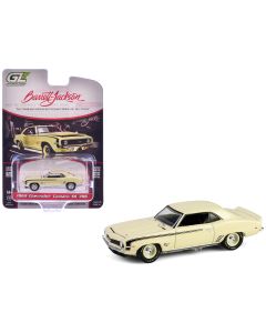 1969 Camaro SS 396 Diecast Model Car Butternut Yellow Black Stripes 1/64 Greenlight