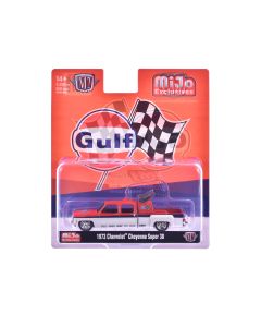 1973 Chevrolet Cheyenne Super 30 Pickup Truck Diecast Model 1/64 Limited Edition Gulf Oil