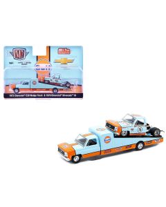1973 Chevrolet C30 Wedge Truck 1/64 Diecast Model Light Blue Orange Limited Edition  
1978 Chevrolet Silverado 10 Truck 1/64 Diecast Model Gulf Oil Rusted Limited Edition