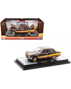 1970 Datsun 510 #5 Limited Edition 1/24 Diecast Model Car Brown Metallic Stripes
