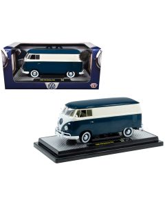 1960 Volkswagen Delivery Van 1/24 Diecast Model Car Limited Edition Blue White M2 Machines