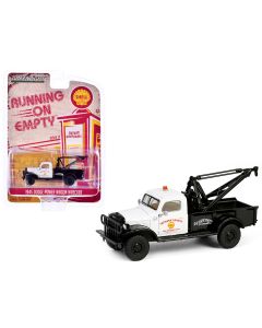 1945 Dodge Power Wagon Wrecker Tow Truck Diecast Model - Shell Oil 1/64 Greenlight