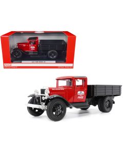1931 Ford Model AA Pickup Truck Diecast 1/24 Red Black Coca-Cola Motor City Classics