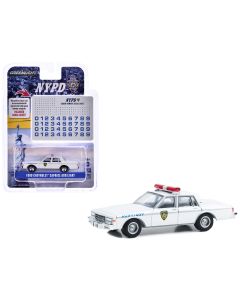 1989 Chevrolet Caprice NYPD White 1/64 Diecast Model Car Greenlight Exclusive