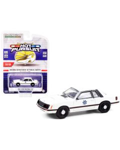 1982 Ford Mustang SSP White Arizona DPS Hot Pursuit Series 39 1/64 Diecast Greenlight