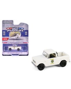 1964 Harvester Scout Half Cab Pickup Truck CHP Beige 1/64 Diecast Model by Greenlight