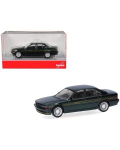2023 BMW Alpina B12 Green Metallic 1/87 HO Plastic Model Car by Herpa