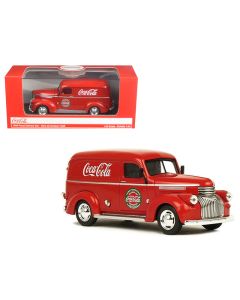 1945 Coca-Cola Panel Delivery Van Red 1/43 Diecast Model Car by Motorcity Classics