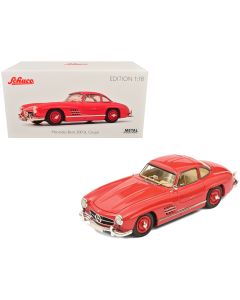 1954 Mercedes-Benz 300 SL Gullwing Coupe Red 1/18 Diecast Model Car Schuco