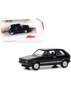 2023 Volkswagen Golf GTI 1/64 Diecast Model Car Black Silver Stripes Schuco