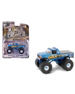 1992 Ford F-250 Monster Truck Diecast Model Blue Metallic Goliath's Revenge 1/64