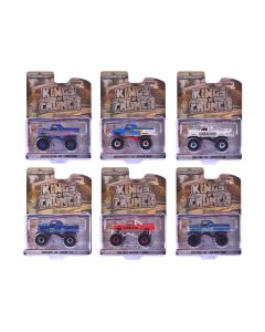 2023 Kings of Crunch Series 16 Set of 6 Monster Trucks 1/64 Diecast Models