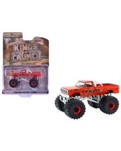 1990 Dodge Ram D250 Monster Truck Cyborg Red 1/64 Diecast Greenlight Kings of Crunch