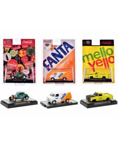 2023 M2 Machines Limited Edition 1/64 Diecast Model Cars Set of 3 Sodas 40/9250