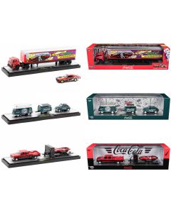 2023 M2 Machines Coca-Cola Auto Haulers Set of 3 Limited Edition 1/64 Diecast Models