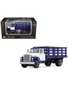 1970s Diecast Model International Loadstar Stake Truck 1/64 DCP White Navy Blue