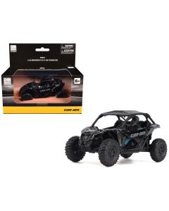 2023 Can-Am Maverick X3 X RS Turbo RR Diecast Model 1/32 Triple Black with Driver Figure