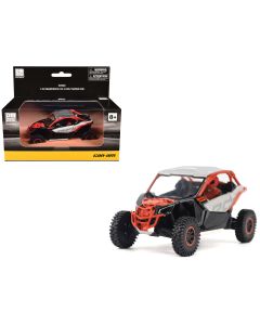2023 Can-Am Maverick X3 X RS Turbo RR 1/32 Diecast Model - Chalk Gray & Magma Red