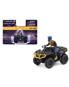 2023 Can-Am Outlander XT-P 1000R ATV Diecast Model 1/32 Iron Gray Neo Yellow