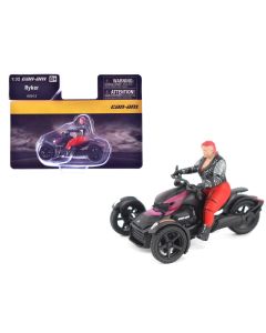 2023 Can-Am Ryker 3-Wheel Motorcycle Diecast Model Pink & Black 1/32 BRP