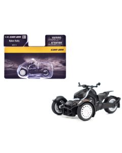 2023 Can-Am Ryker Rally 3-Wheel Motorcycle Ghost Black 1/32 Diecast Model BRP