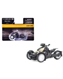 2023 Can-Am Ryker Rally 3-Wheel Motorcycle Diecast Model Sand Storm/Black 1:32