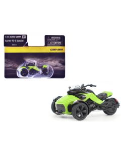 2023 Can-Am Spyder F3-S Special 3-Wheel Motorcycle Manta Green 1/32 Diecast Model