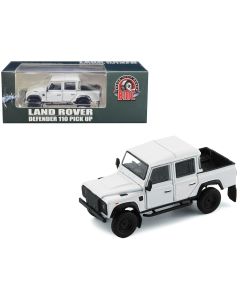 2023 Land Rover Defender 110 Pickup Truck White Diecast Model 1/64 by BM Creations, Extra Wheels