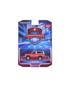 1987 GMC Jimmy FDNY Fire Department 1/64 Diecast Model Car Red & White Greenlight