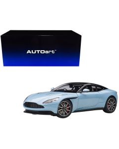 2017 Aston Martin DB11 Q Frosted Glass Blue Black Top 1/18 Model Car Autoart