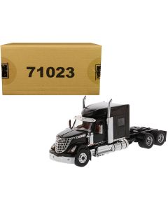 2023 International LoneStar Sleeper Cab Truck Tractor 1/50 Diecast Model Black by Diecast Masters