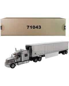2023 International LoneStar Sleeper Cab Silver 1/50 Diecast Model + 53' Reefer Trailer