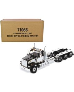2023 Western Star 4900 SF Tridem Day Cab Truck Tractor Black 1/50 Diecast Model