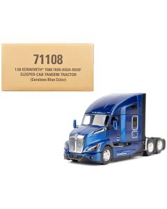 2023 Kenworth T680 Truck Tractor Diecast Model, Deep Cerulean Blue, 1/50 Scale