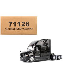 2023 Freightliner New Cascadia Sleeper Cab Truck Tractor 1/50 Diecast Model Black