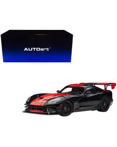 2017 Dodge Viper ACR 1:18 Model Car Black Red Stripes Autoart 1/28 Edition