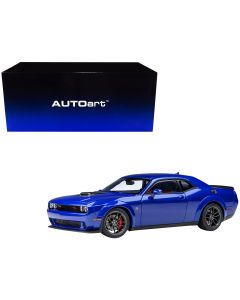 2022 Dodge Challenger R/T Scat Pack Widebody 1/18 Model Car Indigo Blue Autoart