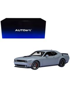 2022 Dodge Challenger R/T Scat Pack Widebody 1/18 Model Car Smoke Show Gray Autoart