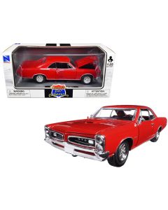 1966 Pontiac GTO Diecast Model Car 1/25 Red Muscle Car Collection New Ray