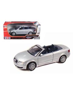 2004 Audi A4 Cabriolet 1/18 Diecast Model Car Silver by Motormax