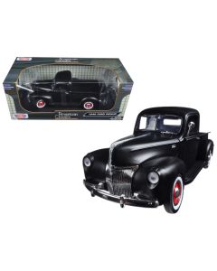 1940 Ford Pickup Diecast Model Car Matt Black 1/18 by Motormax