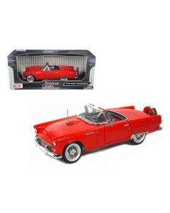 1956 Ford Thunderbird Red 1/18 Diecast Model Car Motormax Classic Collectible