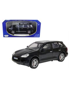 2008 Porsche Cayenne Turbo Diecast Model Car Metallic Black 1/18 Motormax