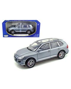2008 Porsche Cayenne Turbo 1/18 Silver Diecast Model Car by Motormax