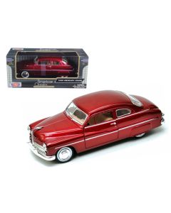 1949 Mercury Red Diecast Model Car 1/24 Scale by Motormax