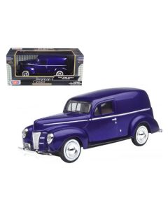 1940 Ford Sedan Delivery 1/24 Diecast Model Car Purple Metallic by Motormax