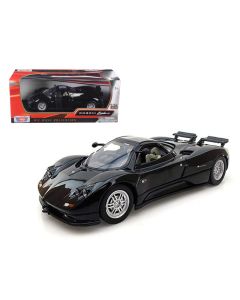 1/24 Diecast Car Model Pagani Zonda C12 Black by Motormax