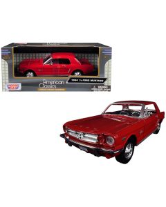 1964 1/2 Ford Mustang Diecast Model Car Red 1/24 Scale by Motormax